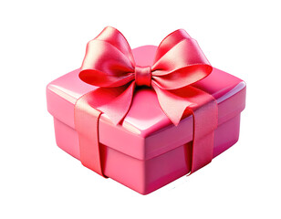 Obraz premium love gift with ribbon isolated on transparent png