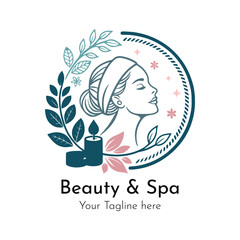 beauty and spa logo design template