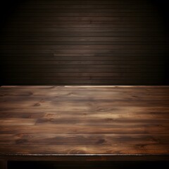 A wooden table with a dark wood background