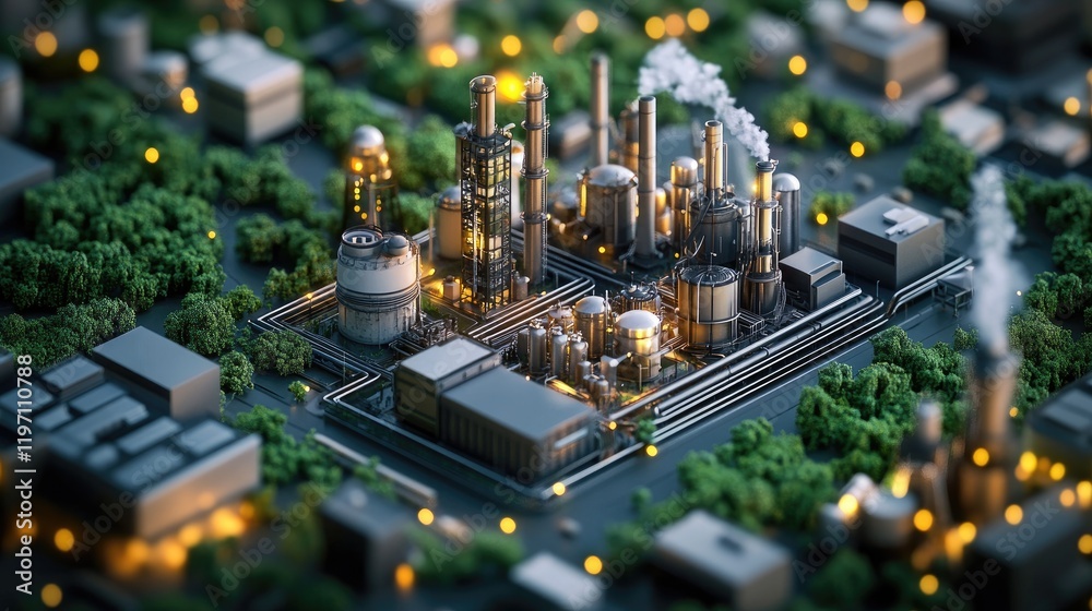 Poster 3D rendered concept of carbon capture as part of offset programs to reduce carbon footprints and support sustainability, aimed at achieving carbon neutrality goals