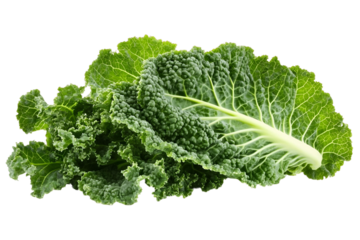 Discover Lush Green Kale:  A Vibrant Vegetable with Transparent Background