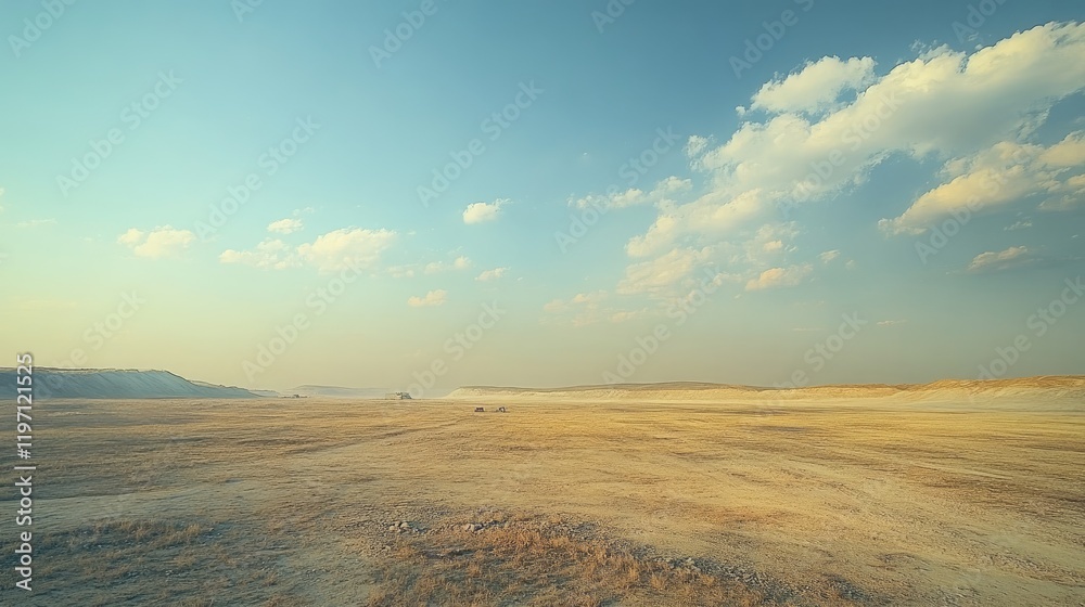 Poster A landfill site extending into the distance, visually representing the escalating environmental impact of consumer waste, under a wide-open sky highlighting its vast scale