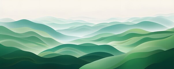 Fototapeta premium A mountain range with green hills