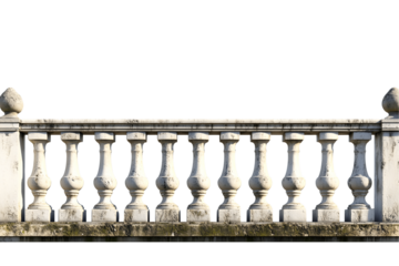 Stone Balustrade Design: Transparent Background Kaos for Architectural Projects