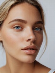 close up portrait of a woman