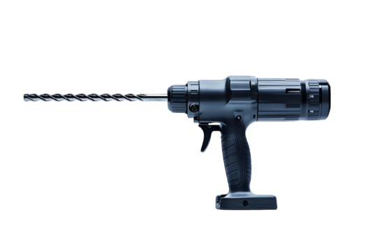 Drill Tool with Transparent Background:  Precisely Designed for Efficient Drilling Operations