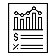 Financial report Icon
