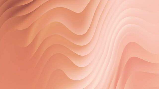 Abstract Wavy Animation Background: Trending 2025 Coral Pink, Peach and Rose Hues