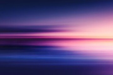 Serene Sunset: Purple Ocean Hues, Calm Waters