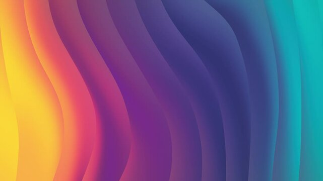 Abstract Wavy Gradient Animation Background in Trending 2025 Colors