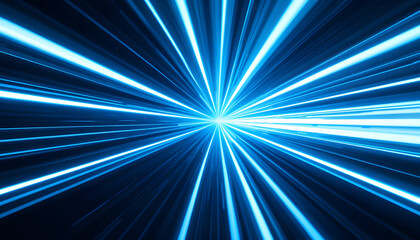 Abstract blue lightburst