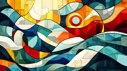 Fototapeta premium obstract mosaic backround 