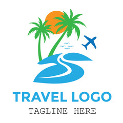 Travel destination professional modern logo design