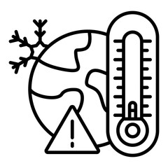 Fototapeta premium Global freeze Icon