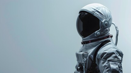 Fototapeta premium A man in a white space suit