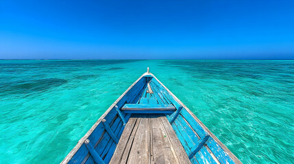 Fototapeta premium Ocean View from a Boat Photo