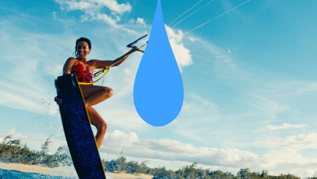 Animated Cartoon Full Screen Rain Drop Transition