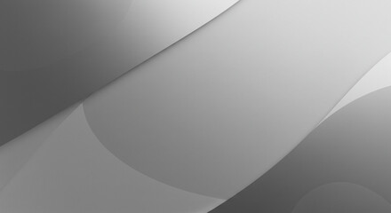grainy metallic silver gradient grey abstract geometrical divided curve monochrome background with blank space