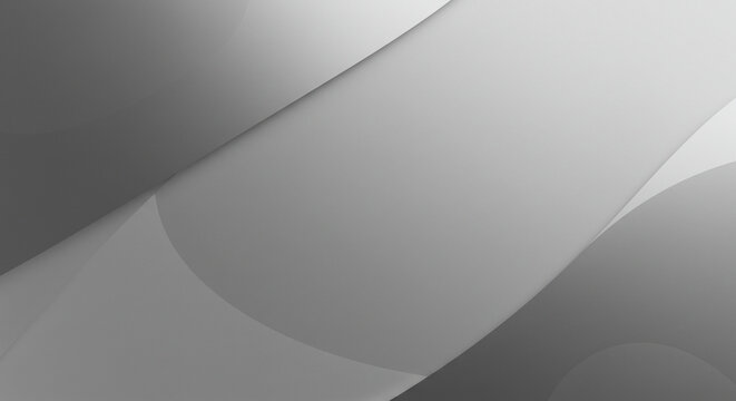 grainy metallic silver gradient grey abstract geometrical divided curve monochrome background with blank space