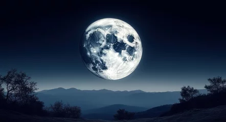 Lunar Elegance: Craters Under the Starlit Sky.