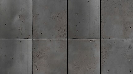 Dark gray concrete wall tiles creating modern geometric pattern