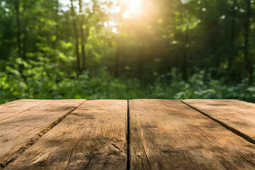 Rustic Wooden Tabletop Background Image
