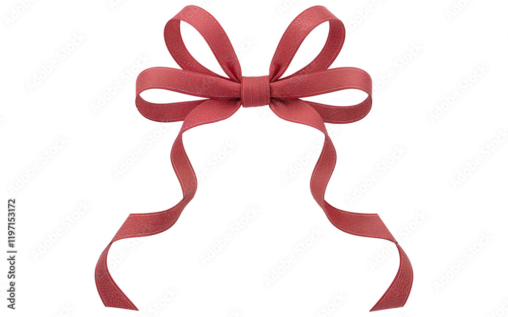 Canvas Prints red bow on transparent background