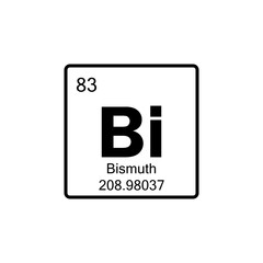 periodic table Bismuth line icon