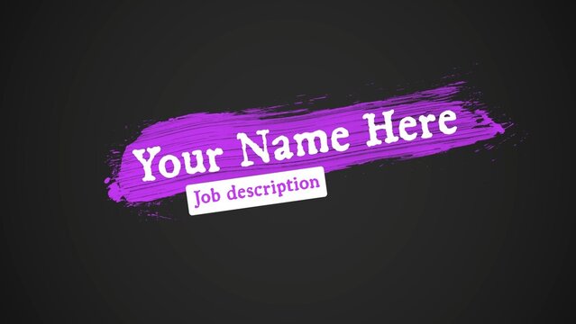Colorful Brush Stroke Title Intro