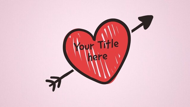 Cupid's Arrow Valentine Animated Title Intro