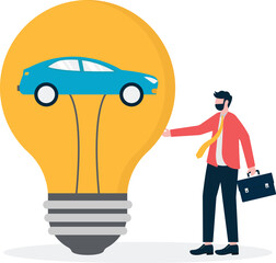 Social media illustration, business concept, web design

