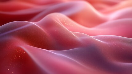 Obraz premium Abstract Pink Glittering Fabric Waves Design