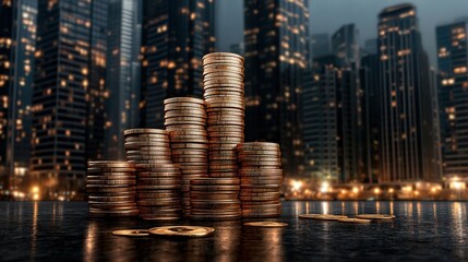 Closeup View of a Pile of Varied Coins Laid on a Wooden Table Surface Showcasing Different Sizes Textures and Colors in a Natural Light Setting
