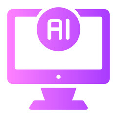 computer gradient icon