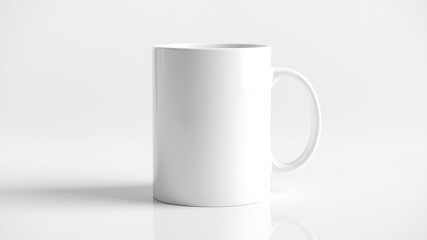 Obraz premium Black and White Mug Mockup - High-Quality Photorealistic Mockup