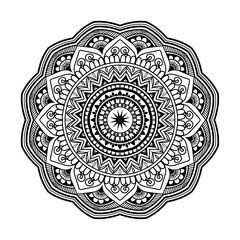set of decorative mandala flowers. collection of ornamental mandala pattern .