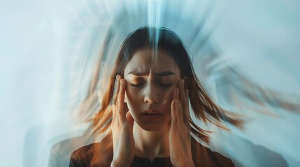 Fototapeta premium Decoding the Visuals of Dizziness Symptoms: Unraveling Disorienting Sensations