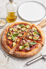 Vegan Courgette Pizza 