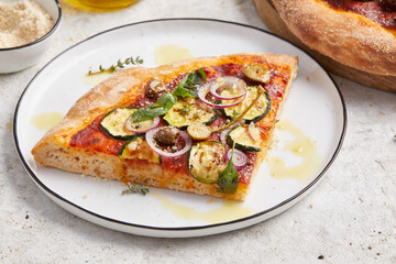 Vegan Courgette Pizza 
