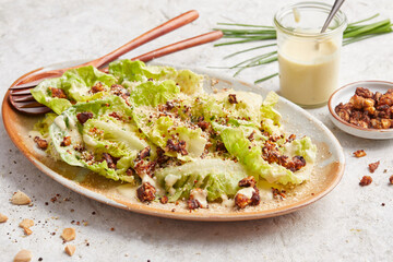 Caesars Salad with Vegan Bacon Bits