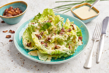 Caesars Salad with Vegan Bacon Bits