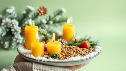 Festive Christmas Candles, Fresh Produce, Snow & Holiday Decor