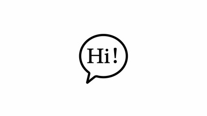 Cartoon speech bubble or dialogue balloon with the word 