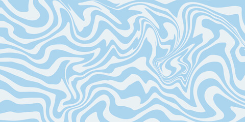 Abstract background seamless pattern with colorful waves. Trendy vector illustration in retro psychedelic style