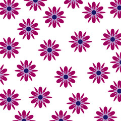 Watercolor Flower, Painting. Abstract contemporary seamless pattern, shapes, spots, dots, lines, texture, Vintage. modern floral seamless pattern with hand drawn flower. Retro elegance repeat print. 