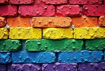 LGBTQ+ Pride Brick Wall Art - National Coming Out Day