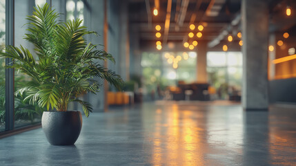 Naklejka premium Plant in a pot on a table indoor decoration greenery home decor natural element modern living space potted plant interior design decorative item relaxing atmosphere