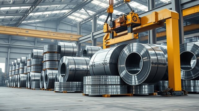 Steel Coil Stacking Warehouse Handling with Coil Tong 15 Ton SWL