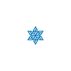 blue star isolated