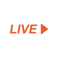 Live Streaming Sign Icon